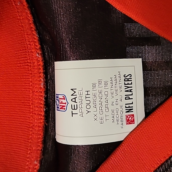 NFL Cleveland Browns Youth Jersey with Red and Black Accents - Picture 2 of 4